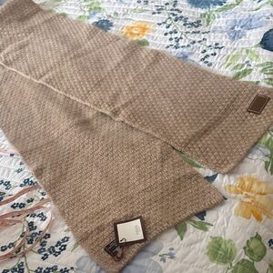 Coach Textured Tan Scarf